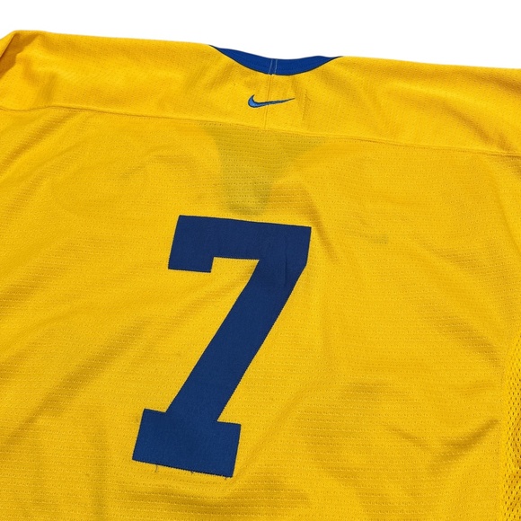 Vintage 90s Nike Sweden National Hockey #7 Nagano Olympics 1998 Jersey Mens L - Picture 10 of 15
